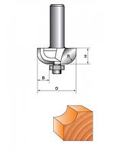 Фреза ГЛОБУС кромочна радіусна з підшипником. Серія 1018.    D22 h10 R5 d8