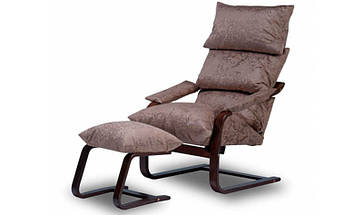 Крісло-гойдалка "Релакс" (з підлокітниками та пуфом), фото 2