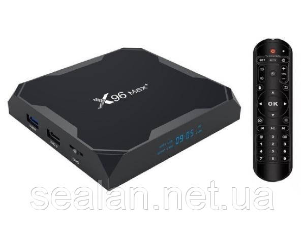 Смарт приставка X96 MAX+ Smart TV Box (S905X3, 4/32G, Android 9.0)