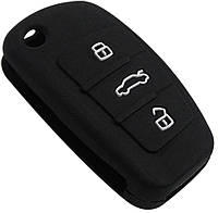 Чехол для автомобильного ключа Audi A2 A3 A4 A6 A6L A8 S5 Q7 TT - Black
