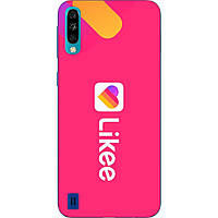 Силиконовый бампер с изображением для ZTE Blade A7 2020 Likee на розовом фоне