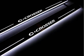 Накладки на пороги з підсвіткою для Citroen C-Crosser (2007-2012)