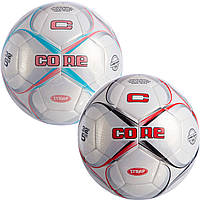 Мяч футбольный №5 Core Strap CR-015: размер 5 (PU, машинная сшивка)
