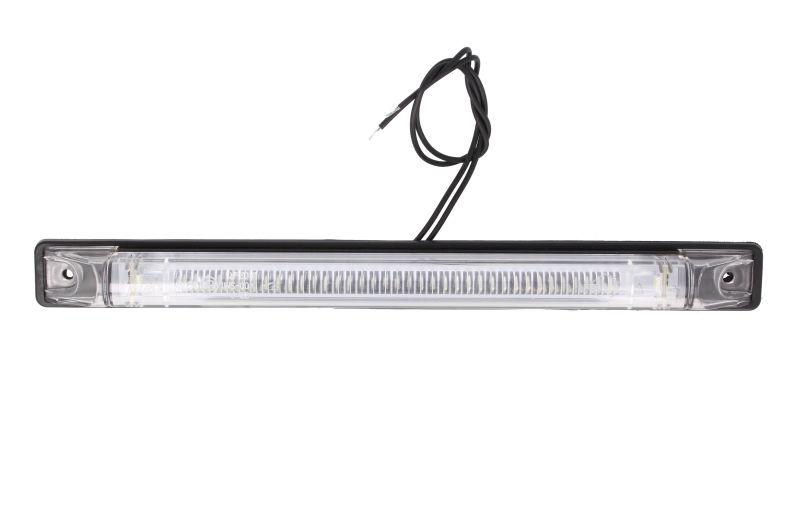 Ліхтар габаритний білий LED/висота 24/6; ширина 250; глибина 19/7/поверхня/довжина дроту 250/без ручки/12/24В
