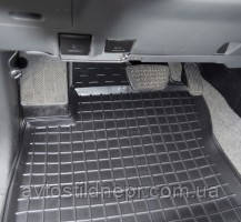 Коврики в салон для Toyota LC Prado 120 '03-09 резиновые, черные (AVTO-Gumm) - фото 6 - id-p1145178975