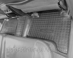 Коврики в салон для Toyota LC Prado 120 '03-09 резиновые, черные (AVTO-Gumm) - фото 8 - id-p1145178975