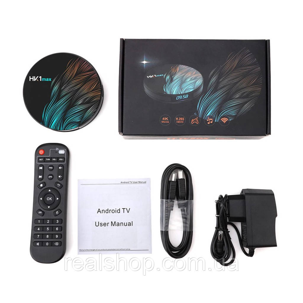 HK1 Max 4/32 GB Android Smart TV Смарт ТВ Приставка 4K