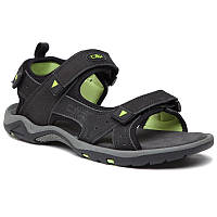 Черные мужские кожаные сандалии CMP ALMAAK HIKING SANDAL ,EU40,EU41,EU46, 38Q9947-U901