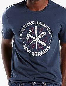 Чоловіча футболка Levis Graphic Tee — Dress Blues, фото 1