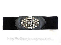 Пояс резинка мрія 80 мм 62-100 см колір чорний