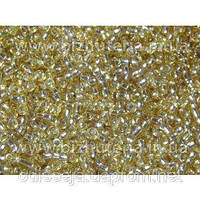 Бісер золотистий, діаметр — 2 мм (100 грамів)
