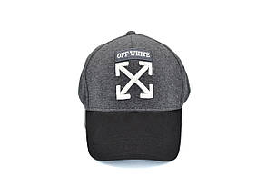 Кепка фулка Flexfit Off-White 56-58 см темно-сіра (0919-105), фото 5