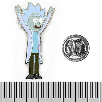 Пін (значок) фігурний Rick and Morty (Rick)