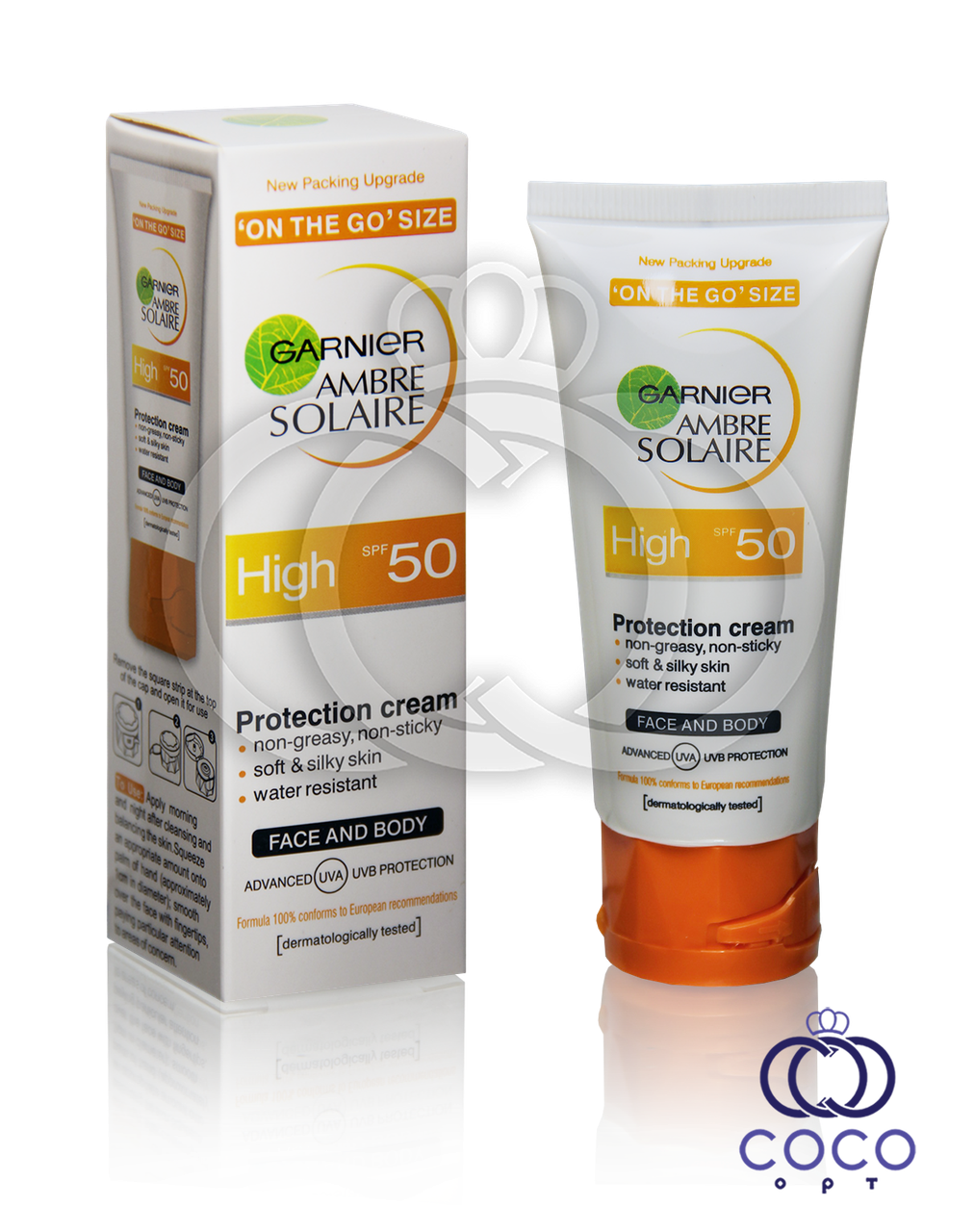 Солнцезащитный крем Garnier Ambre Solaire High SPF 50 - фото 1 - id-p1145489780