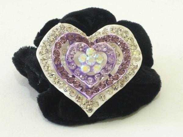 Гумка зі стразами, стрази бузкового кольору 11_15_175a33, фото 1