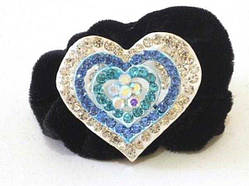 Резинка со стразами, стразы голубого цвета 11_15_175a34