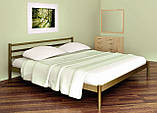 Ліжко двоспальне металеве FLY-1 МК. Коване ліжко в спальню з металу в стилі Loft, фото 2
