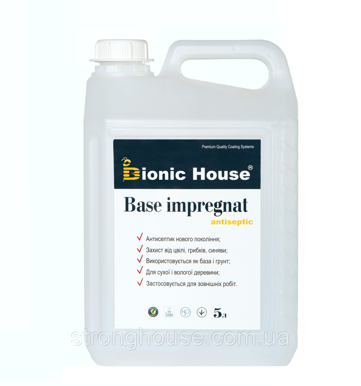 Bionic-House Base impregnat 5 л Антисептик для дерев'яних конструкцій