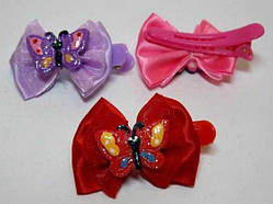 Шпилька для волосся качечка 12 шт. різні кольори, метелики