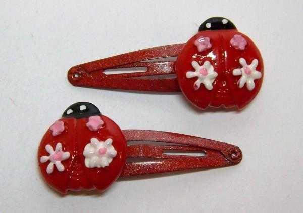 Шпилька тик-так 12 шт. червоний, сонечко, фото 1