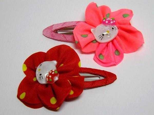 Шпилька тик-так 10 шт. різні кольори в горох, кіті, фото 1