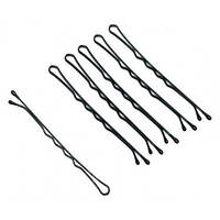 Невидимки для волосся металеві чорні, довжина 6 см (50 шт) 13_32_2