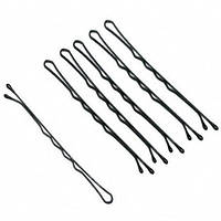 Невидимки для волосся металеві чорні, довжина 7 см (24 шт.) 13_32_4