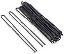 Шпильки для волосся 50 шт. чорний метал, розмір 6,5 см
