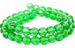 Бусини кришталь кулька 6 мм 50 шт зелений
