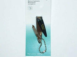 Кніпс для нігтів білий метал 54 х10 мм