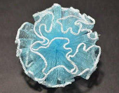 Бант із фатину 2 шт. на зав'язках, бірюзовий