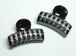 Шпилька для волосся краб 6 шт. різні кольори