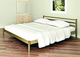 Ліжко двоспальне металеве LEX-1 МК. Ліжко в спальню з металу в стилі Loft, фото 2