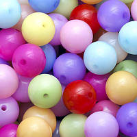 Бусини акрил желе мікс квітів 12 мм ≈53шт УТ0005009