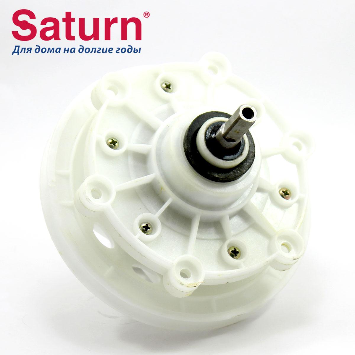 Редуктор для пральної машини сатурн (saturn), вал під квадрат 9*9мм., Фланець "ромашка" 6 болтів - запчастини для пральних та
