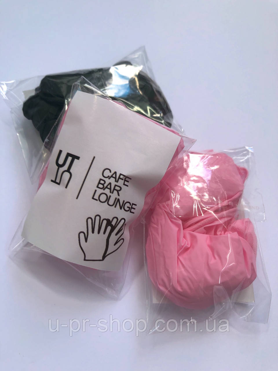 Упаковка з рукавичками для бургерів з логотипом від 1000 шт.