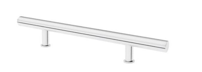 Ручка-скоба Metal-Bud Пряма кругла 100/50 нержавіюча сталь (Польща), фото 1