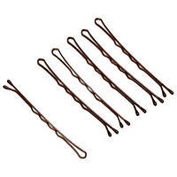 Невидимки для волосся металеві коричневі, довжина 5 см (60 шт) 13_32_19