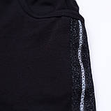 Дитячі шорти для дівчинки трикотажні SmileTime Cool girl, чорні, фото 5