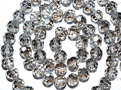 Бусини кришталь кулька 4 мм 36 см сіре срібло