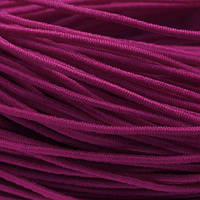 Шнур еластичний, нейлоновий, для рукоділля, малиновий, 1 мм/25 м.