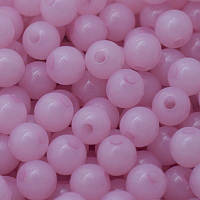 Бусини акрил 6 мм 450 шт. желе рожеві