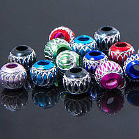 Бусини алюмінієві, мікс, 8 мм, 20 шт УТ10006853