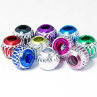 Бусини алюмінієві, мікс, 10 мм, 10 шт УТ10007281