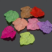 Підвіски акрилові лист, мікс (48 шт.) УТ 10009524