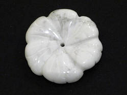 Бусина квітка натуральний КАХОЛОНГ, розмір 30х5 мм, (1 шт.)