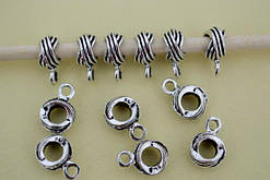 Бейли шарм металеві, моток, 13х5х9 мм, 12 шт.