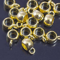 Бейли шарм металеві, 8х5 мм, колір золото, 20 шт. УТ0029223