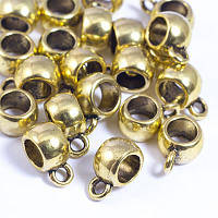 Бейли шарм металеві, 11х8х5 мм, колір золото, 10 шт. УТ0029234