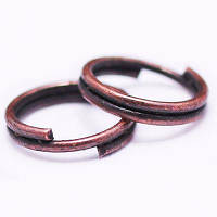 Кілочки подвійні, залізні, Колір: мідь, Розмір: 6 мм. (50 грамів-390 шт) УТ 005499